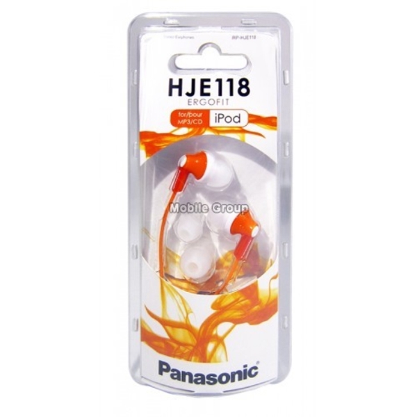 ყურსასმენი PANASONIC PANASONIC RP-HJE118GUD ORANGE NO MIC