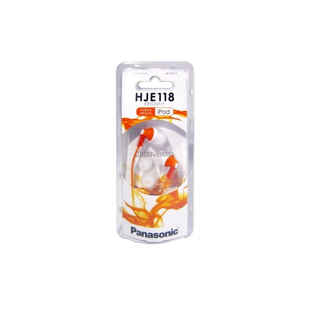 ყურსასმენი PANASONIC PANASONIC RP-HJE118GUD ORANGE NO MIC