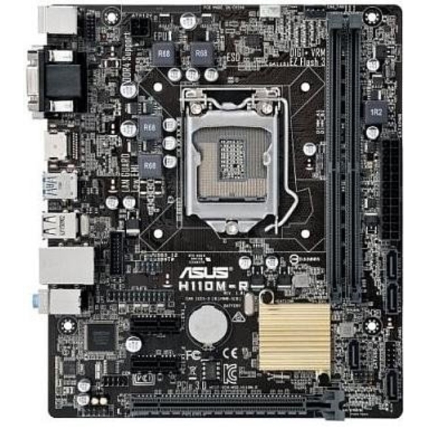 დედა დაფა   ASUS LGA 1151 H110M-RCSI HDMI.DVI-D,D-SUB