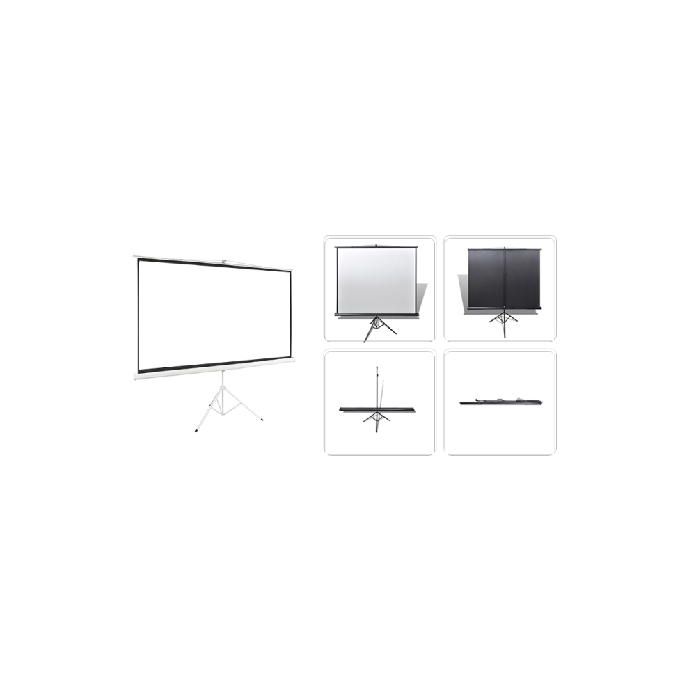 პროექტორის ეკრანი ALLSCREEN TRIPOD PROJECTION SCREEN 125X125CM HD FABRIC 75 inch CTP-5050