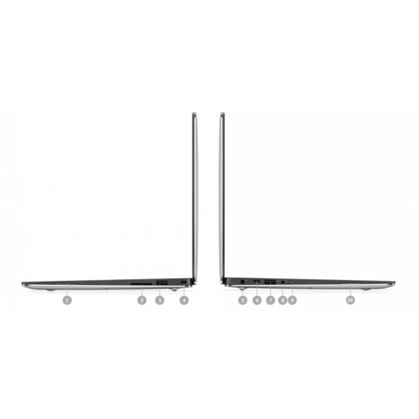 ნოუთბუქი DELL XPS 13 (9360) Silver / i5-7200U (3MB Cache, up to 3.1GHz) /13.3 inch FHD (1920 x 1080) 