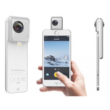  INSTA 360  NANO 3040X1520 ,3K(3040*1520)@30FPS,VIDEO CODING :H.264-HIGH-PROFILEAAC, APPLE LIGHTNING CONNECTOR, MFI LICENSED ,HORIZONTAL AND VERTICAL