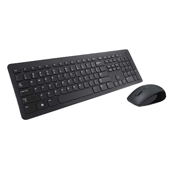 კლავიატურა და მაუსი  Dell Wireless Keyboard and Mouse-KM636 - Russian (QWERTY) - Black (RTL BOX) 