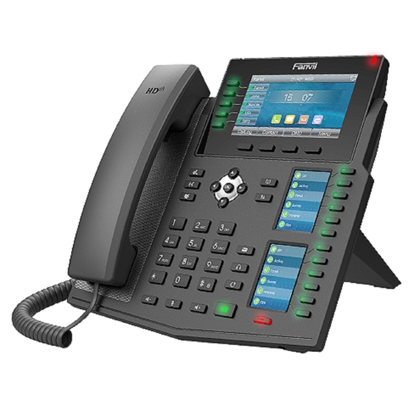 Fanvil X6U, IP Phone, PoE, 20 SIP, Black