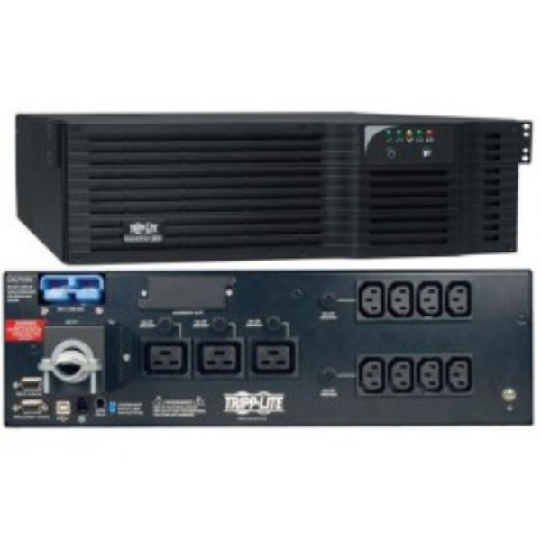 უწყვეტი კვების წყარო  TrippLite  5000VA 3750W SmartPro 230V Line-Interactive Sine Wave UPS, 3U, Extended Run, Network Card Options, USB, DB9