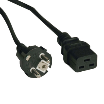 დენის კაბელი Tripp Lite  2-Prong European Power Cord, 16A (IEC-320-C19 to SCHUKO CEE 7/7), 8-ft.