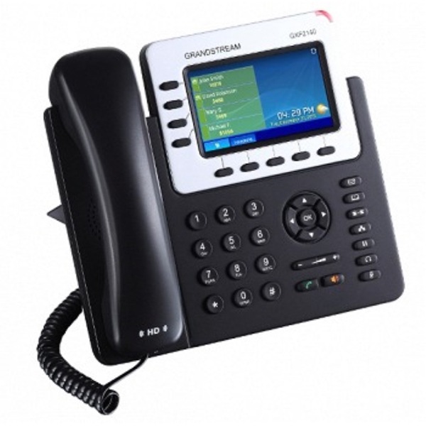 IP ტელეფონი Grandstream GXP2140 Enterprise IP Telephone: 4-line Enterprise HD IP Phone; 480x272 TFT color LCD