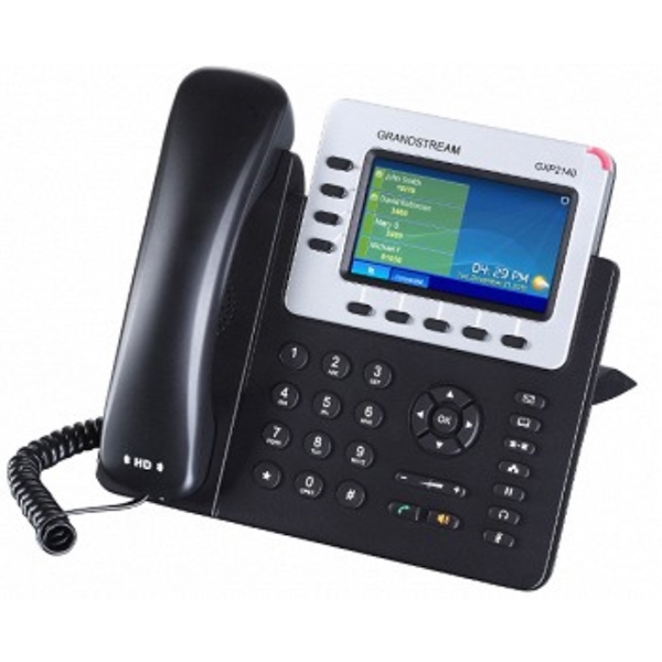 IP ტელეფონი Grandstream GXP2140 Enterprise IP Telephone: 4-line Enterprise HD IP Phone; 480x272 TFT color LCD