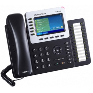 Grandstream GXP2160 Enterprise IP Telephone: 6-line Enterprise HD IP Phone; 480x272 TFT color LCD