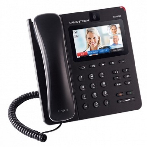 IP ტელეფონი Grandstream GXV3240 Multimedia IP Phone for Android: 4.3 inch (480×272) capacitive (5 points) touch screen TFT LCD,