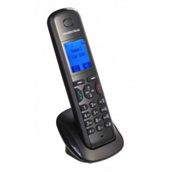 დამატებითი ყურმილი Grandstream DP710 VoIP DECT Phone + Charger Unit: DECT base station registers up to 5 DECT handsets and talks to up to 4 handsets concurrently; Advanced telephony features including Caller ID