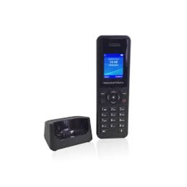 Supported by Grandstream's DECT Base Station; 5 DP720 handsets are supported by each