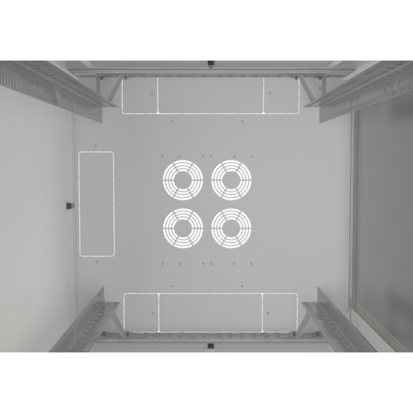 სასერვერო კარადა Rack 19" cabinet, 42U, width 600mm, depth 800mm, load rating 500kg