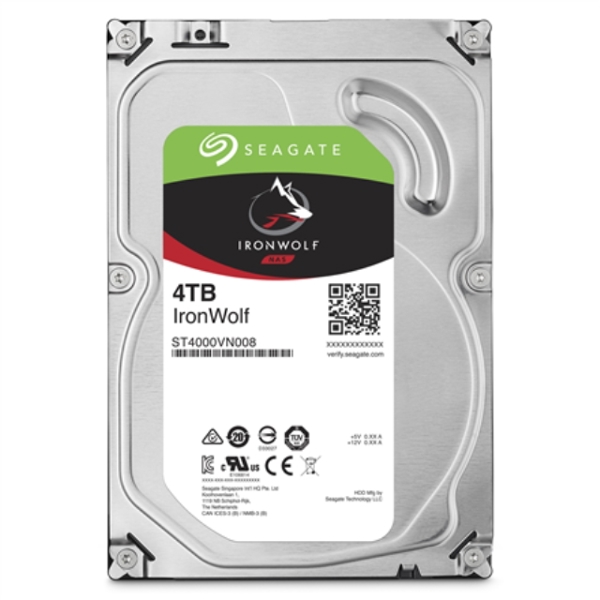 Seagate NAS HDD IronWolf 4TB 5900 RPM, 3.5 ", HDD, Serial ATA III, 64 MB