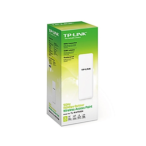 როუტერი TP-LINK Outdoor 5GHz 150Mbps High power Wireless Access Point, WISP Client Router, up to 27dBm, Atheros, 5Ghz 802.11a/n, High Sensitivity, Integrated 15dBi directional antenna, Weather proof, Passive PoE