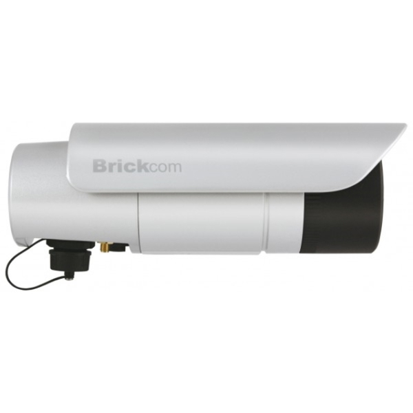 IP კამერა Brickcom H.264/MPEG-4 / MJPEG Codec, 20fps@2048 x 1536, f=4mm, F1.6, IR-corrected, Removable IR-cut Filter, IR LED, 3GPP, 2-way audio, DI/DO, PoE-802.3af