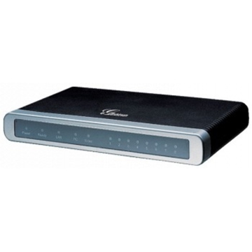 VoIP შლუზი GRANDSTREAM GXW4108 8 ports; 2 10/100 Mbps network ports; Comprehensive codec support, caller ID, flexible dial plans and security protection