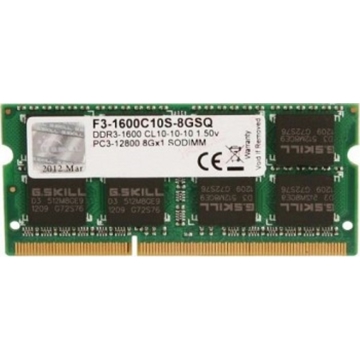 ოპერატიული მეხსიერება   8GB SO-DIMM DDR3-1600 G.Skill (F3-1600C10S-8GSQ)