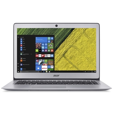 ნოუთბუქი  acer SF314-51-324P, Sparkly Silver, Intel® Core™ i3-6006U, 14" FHD Acer CineCrystal™, HD Webcam, HD Graphics 520, 4Gb DDR4, 128 GB SSD, No DVD, SD card Reader, 802.11b/g/n + BT, 4CELL Li-ion.