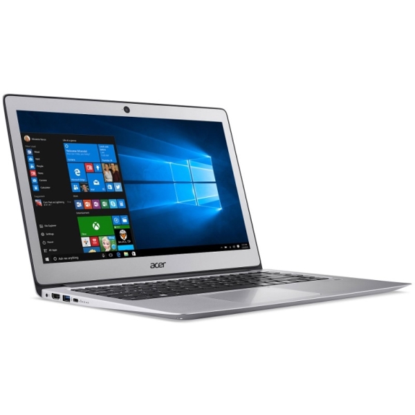 ნოუთბუქი  acer SF314-51-324P, Sparkly Silver, Intel® Core™ i3-6006U, 14" FHD Acer CineCrystal™, HD Webcam, HD Graphics 520, 4Gb DDR4, 128 GB SSD, No DVD, SD card Reader, 802.11b/g/n + BT, 4CELL Li-ion.