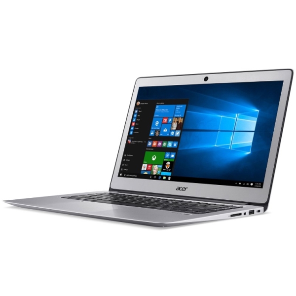 ნოუთბუქი  acer SF314-51-324P, Sparkly Silver, Intel® Core™ i3-6006U, 14" FHD Acer CineCrystal™, HD Webcam, HD Graphics 520, 4Gb DDR4, 128 GB SSD, No DVD, SD card Reader, 802.11b/g/n + BT, 4CELL Li-ion.