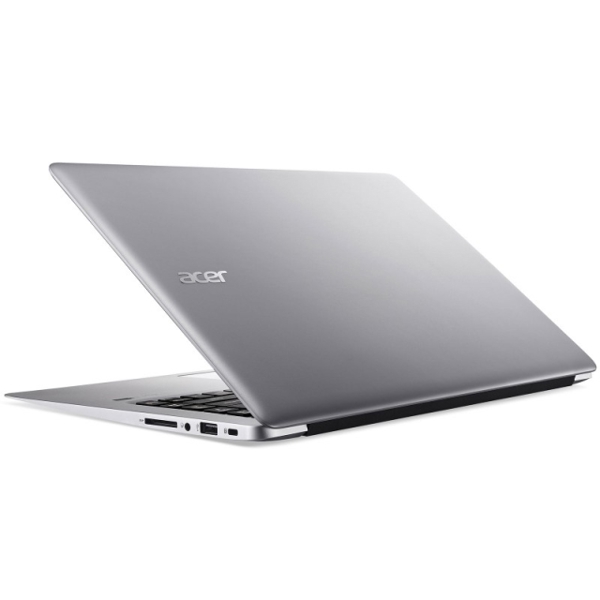 ნოუთბუქი  acer SF314-51-324P, Sparkly Silver, Intel® Core™ i3-6006U, 14" FHD Acer CineCrystal™, HD Webcam, HD Graphics 520, 4Gb DDR4, 128 GB SSD, No DVD, SD card Reader, 802.11b/g/n + BT, 4CELL Li-ion.