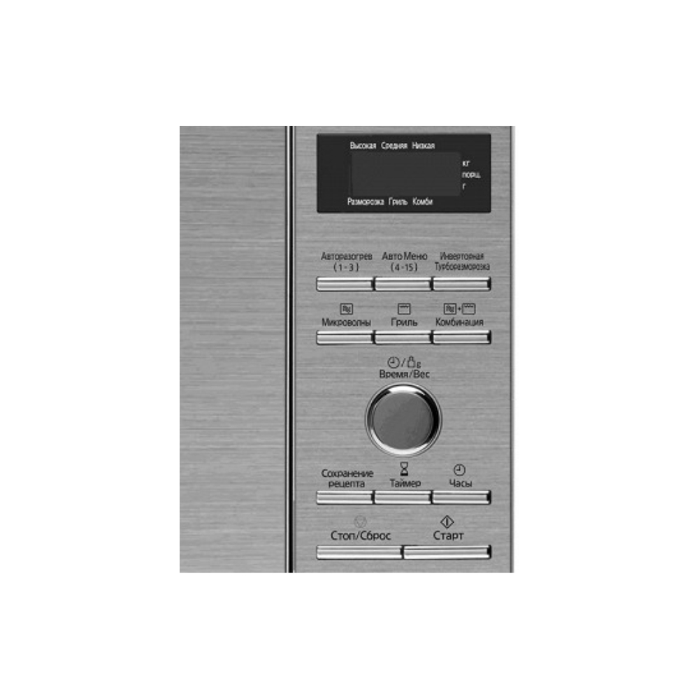 მიკროტალღური PANASONIC NN-GD392SZPE, 1000W, 23L, Microwave Oven, Silver