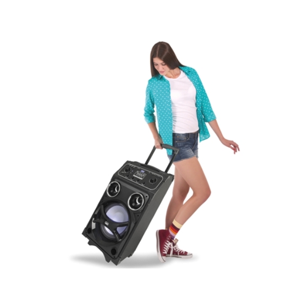 დინამიკი TREVI  PARTY MINI XF1000KB STEREO  PORTABLE SPEAKER TROLLEY  MP3BLUETOOTH WITH USB INPUTAUX INMICGUITAR 100W