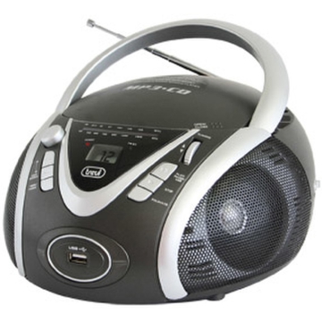 TREVI BOOMBOX CMP542 GRAY STEREO AMFM  CD MP3  USB 6W