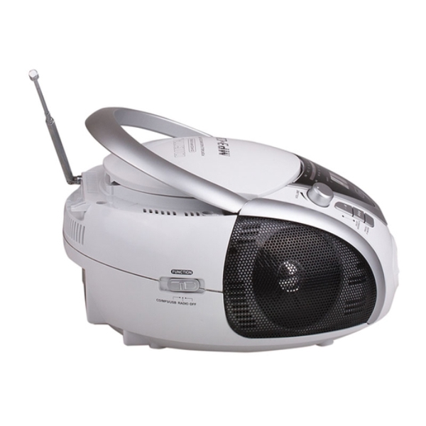 დინამიკი TREVI BOOMBOX CMP542 WHITE STEREO AMFM  CD MP3  USB 6W