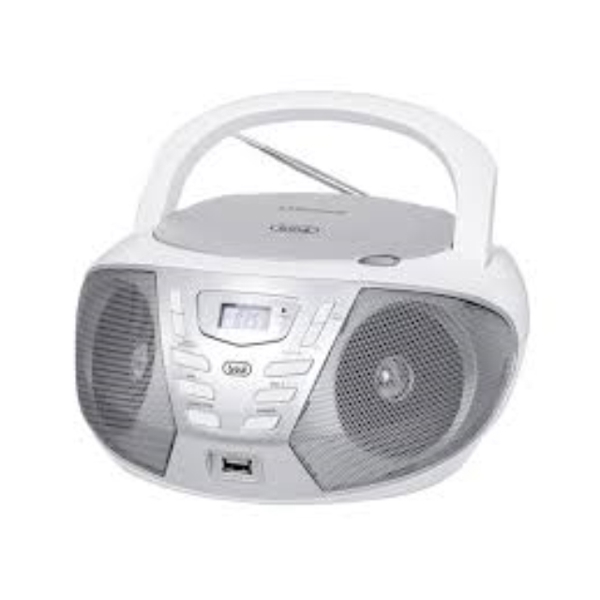 დინამიკი TREVI BOOMBOX CMP558 WHITE STEREO AMFM BLUETOOTH  CD MP3 AUX IN USB 6W