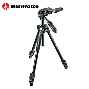 შტატივი  Manfrotto MK290LTA3-3W 290 light kit 3 Way, Type: Tripod  Body Material: Aluminium Folded - 55.5 CM Max Height - 144 CM Color: Black