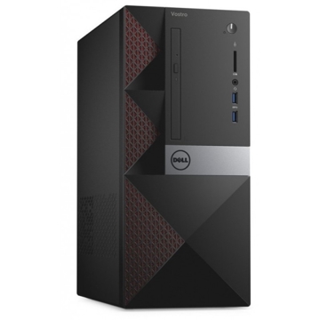 პერსონალური კომპიუტერი Dell Vostro 3667MT i3-6100 (Dual Core, 3.7GHz, 3MB) 4GB (1x4GB 2133MHz DDR4) 500GB SATA (7.2k rpm), DVD-RW Slim, Intel HD graphics 630, Dell KB216 Multimedia USB Keyboard