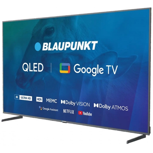 Blaupunkt 65UBG6000S, 65", 4K UHD, Android TV, USB, HDMI, BT, WIFI, Black