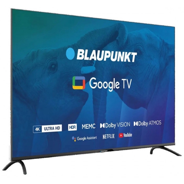 Blaupunkt 65UBG6000S, 65", 4K UHD, Android TV, USB, HDMI, BT, WIFI, Black