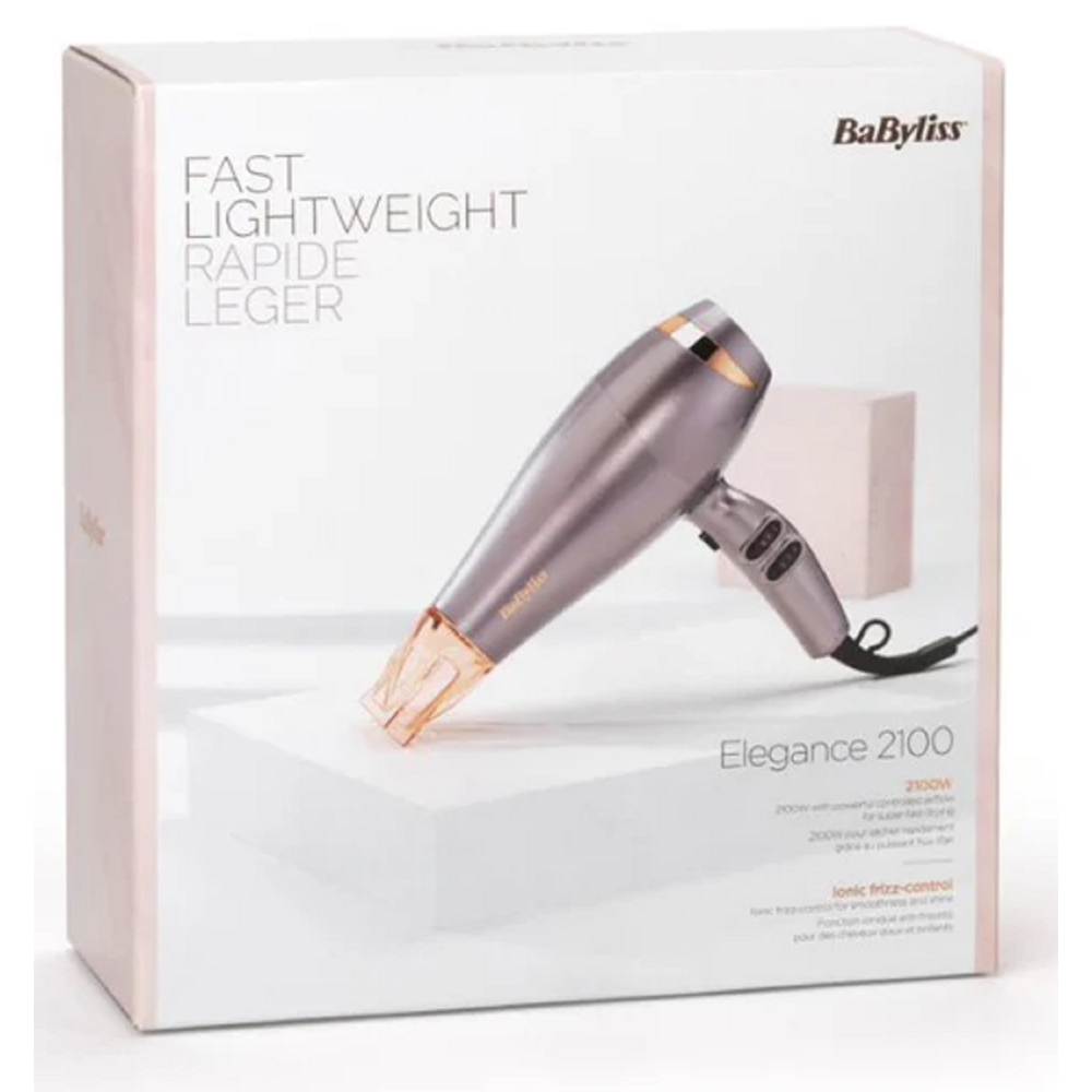 Babyliss 5336NPE, 2100W, Hair Dryer, Silver/Pink