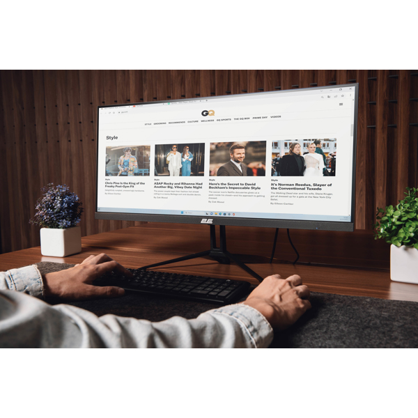 მონიტორი 2E D2923B-01.UA, 28.7", Monitor, QHD, IPS, HDMI, DP, Black