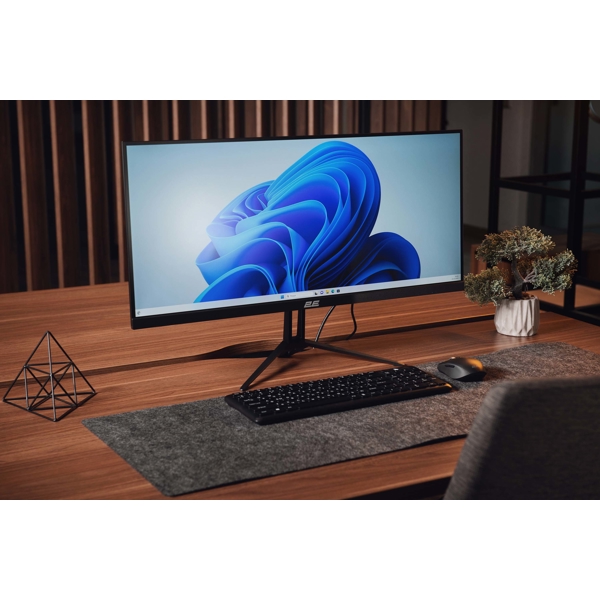 მონიტორი 2E D2923B-01.UA, 28.7", Monitor, QHD, IPS, HDMI, DP, Black