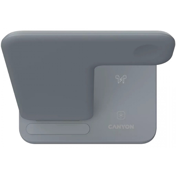 უსადენო დამტენი Canyon WS-303/CNS-WCS303DG, 3-in-1 MagSafe Wireless Charger, Grey