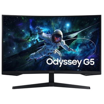 მონიტორი Samsung LS27CG550EIXCI Odyssey G5, 27'', Curved Monitor, QHD, VA, HDMI, DP, 3.5mm, Black