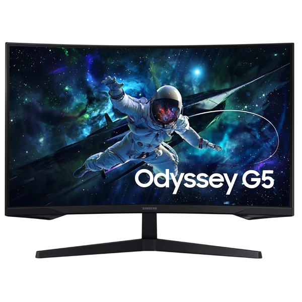 Samsung LS27CG550EIXCI Odyssey G5, 27'', Curved Monitor, QHD, VA, HDMI, DP, 3.5mm, Black