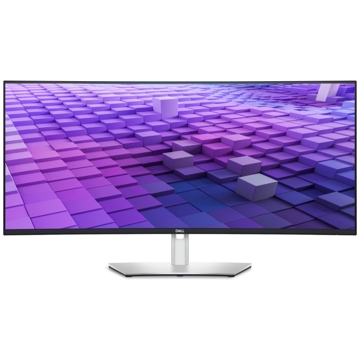 მონიტორი Dell 210-BHXB UltraSharp 38, 37.5", Curved Monitor, QHD, IPS, HDMI, USB-C, DP, RJ-45, Silver