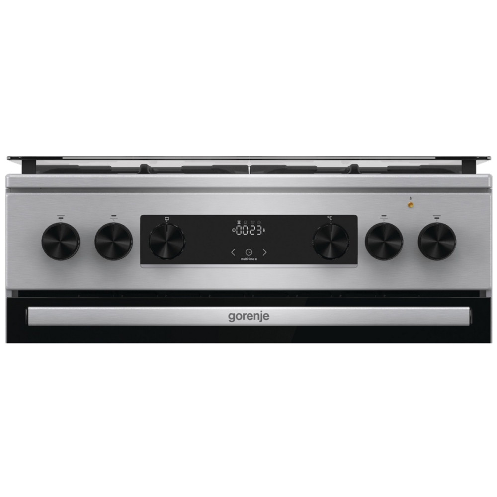 გაზქურა Gorenje GKS6C70XF, 4 Gas, Oven, stainless steel