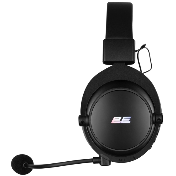 ყურსასმენი 2E HG360BK-WL, Gaming Headset, Wireless, USB, 3.5mm, Black