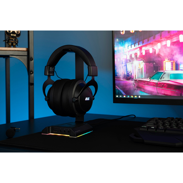 ყურსასმენი 2E HG360BK-WL, Gaming Headset, Wireless, USB, 3.5mm, Black