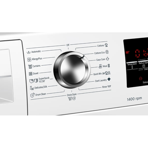 Bosch WAT28S48ME, 9Kg, A+++, 1400Rpm, 73Db, Washing Machine, White