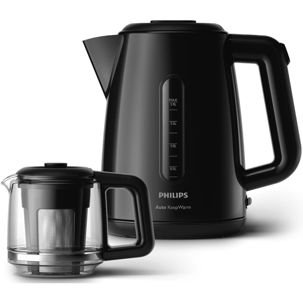 ელექტრო ჩაიდანი Philips HD7301/00, 1700W, 1.9L, Electric Kettle, Black