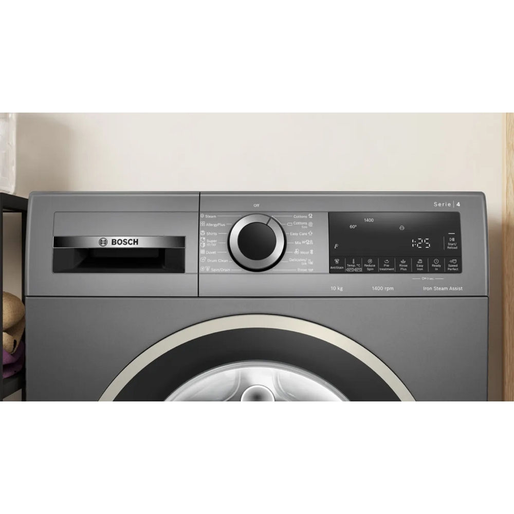 Bosch WGA254ZRME, 10Kg, A+++, 1400Rpm, Washing Machine, Black