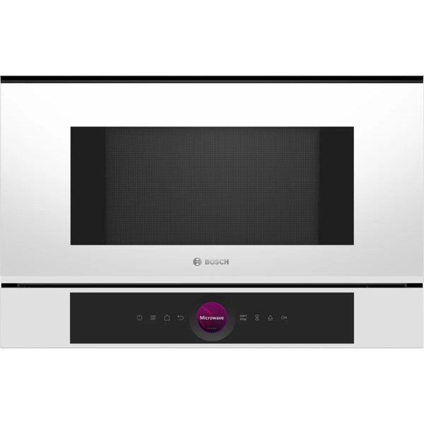 Bosch BFL7221W1, 900W, 21L, Microwave Oven, Built-In, White