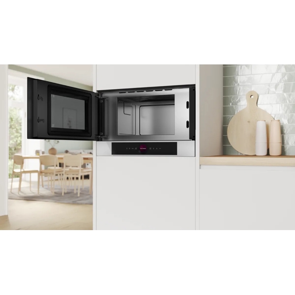 Bosch BFL7221W1, 900W, 21L, Microwave Oven, Built-In, White